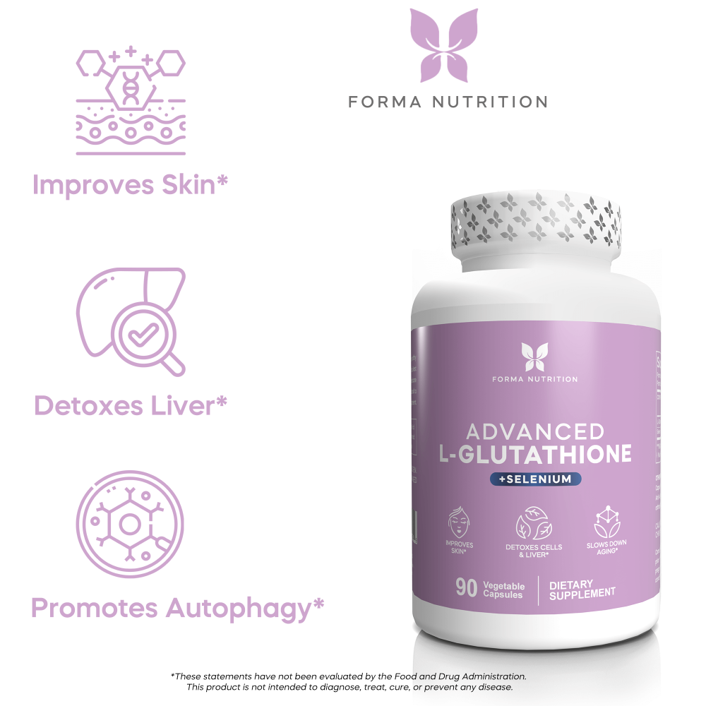 Forma Nutrition Advanced L-Glutathione + Selenium, 90 Veggie Capsules. - Image 5